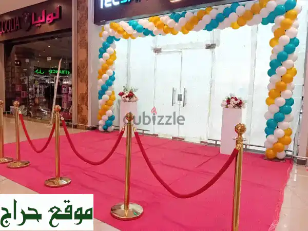 تأجير ستاندات وحبال VIP الذهبية الفاخرة في مسقط |...