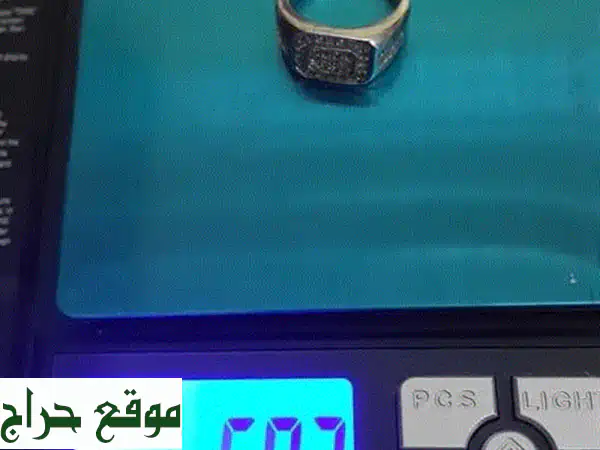 فرصة ذهبية: خاتم فضة 925 أصيل (6.83 جرام) للبيع لأعلى...