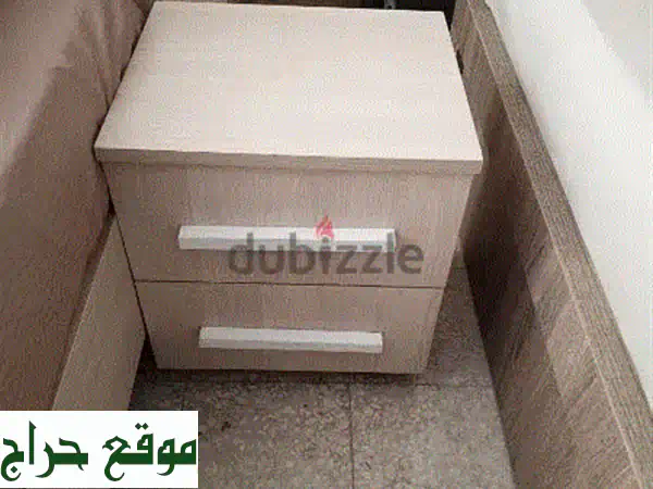 غرفة نوم كاملة عصرية: سرير 170 سم، خزانة 180x180 سم، 2 كومود | فرشة هدية مجانية!