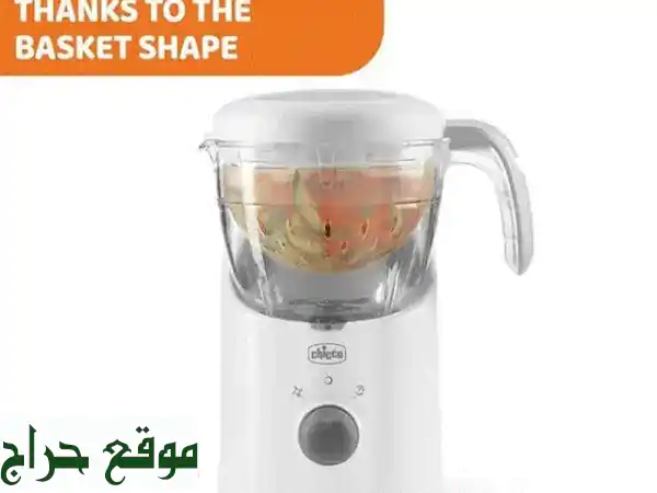 شيكو Chicco Easy Meal 4 في 1: محضر وخلاط طعام الأطفال بالبخار – وجبات صحية وسريعة لطفلك!