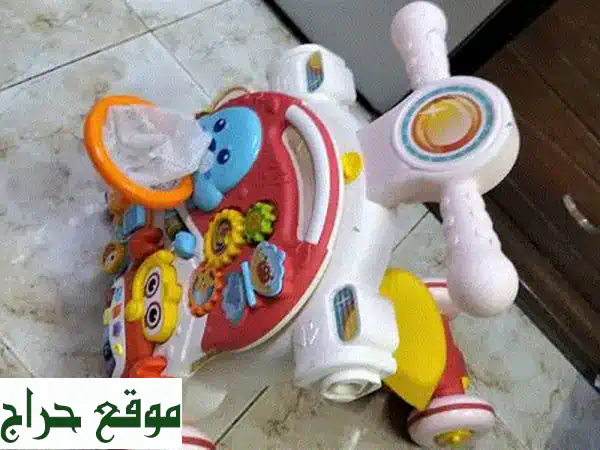 فرحة أطفالك بـ 12 ريال! 3 ألعاب رائعة: دراجات، مشاية، وطاولة لعب (عرض حصري)