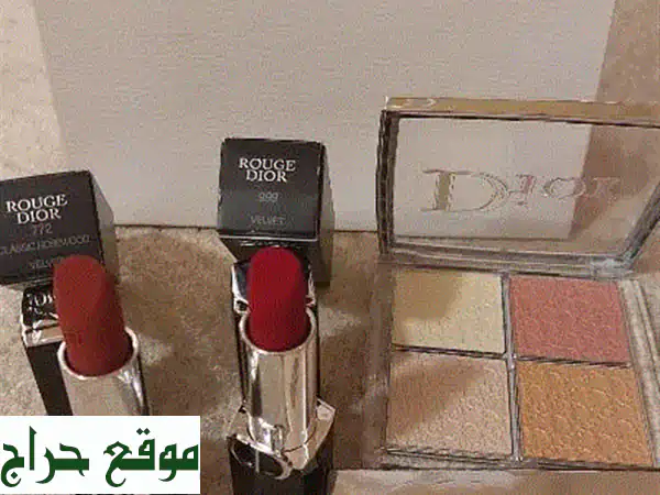 مجموعة ديور الفاخرة: باليت Backstage Glow 004 وروجين 999 و 772...