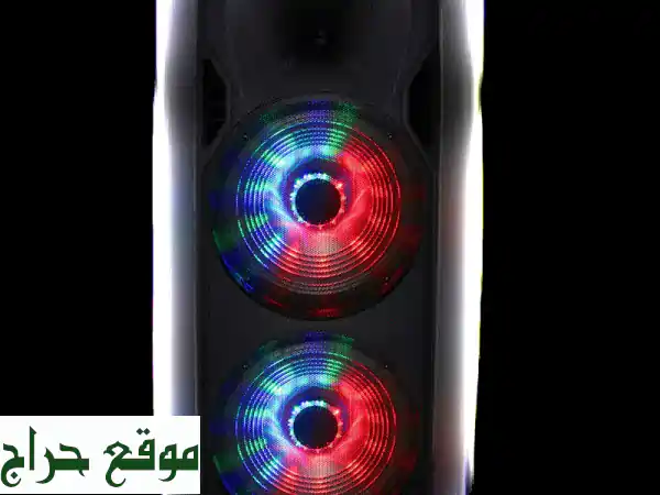 KB Elements: سماعة كاريوكي احترافية 2x15 مع ترولي وعجلات - صوت قوي وضمان سنة | حفلات لا تُنسى!