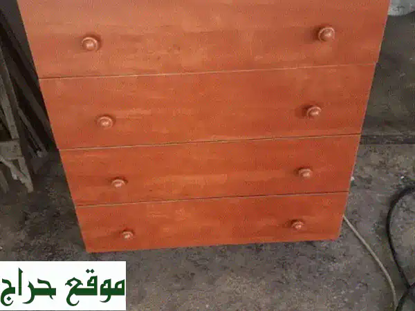 شفنيرة فاخرة 4 أدراج مع مرايا - جديد كرزي/جوزي/بني غامق...