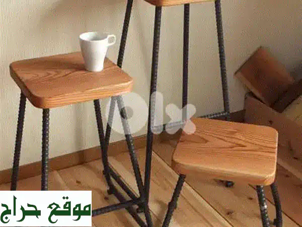 أثاث حديد وخشب: طاولات ومقاعد عصرية مخصصة | تصميم...