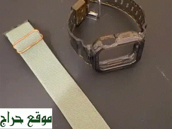 🔥 فرصة ذهبية: Apple Watch Series 7 (41mm) | بحالة ممتازة + حزامين | بطارية 85% | رفيقك الذكي بخصم مميز!