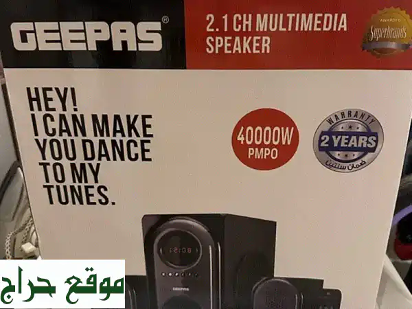 عرض لا يُفوّت: سماعات Geepas 2.1 جديدة كلياً بضمان! |...