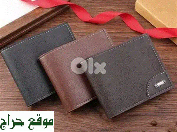 محفظة رجالية قماشية أنيقة وعصرية | تصميم ثنائي الطي ونحيف بألوان متعددة