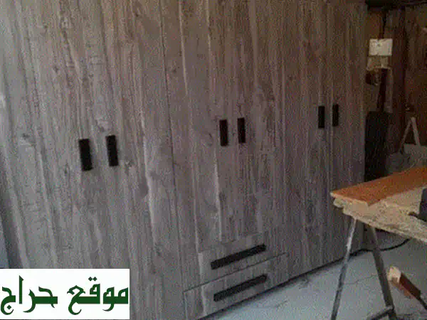 خزانة 4 درف جديدة (180x190 سم) | جودة استثنائية، سكك تلسكوب وسوفت كلوز | صمم لونك الآن (لبنان)