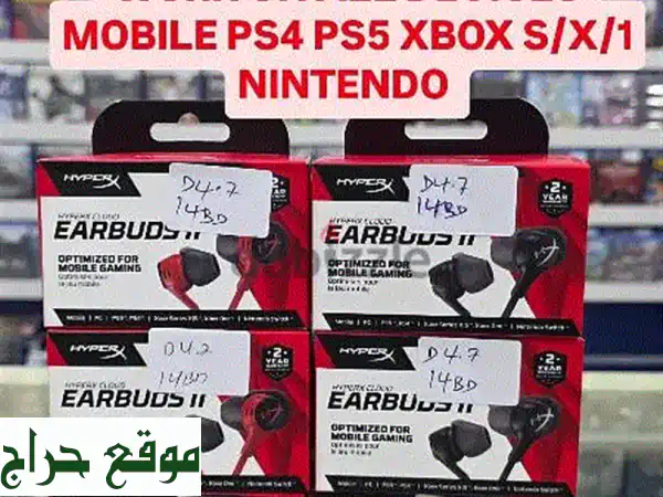 🎮🎧 سماعات HyperX Cloud Earbuds 2 - أحمر ورمادي | تجربة...