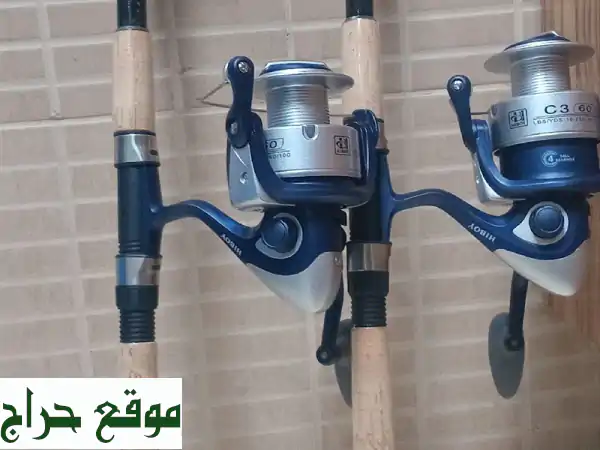 سنارة صيد سمك فاخرة 2.1 متر: قصبة وماكينة بجودة عالية...