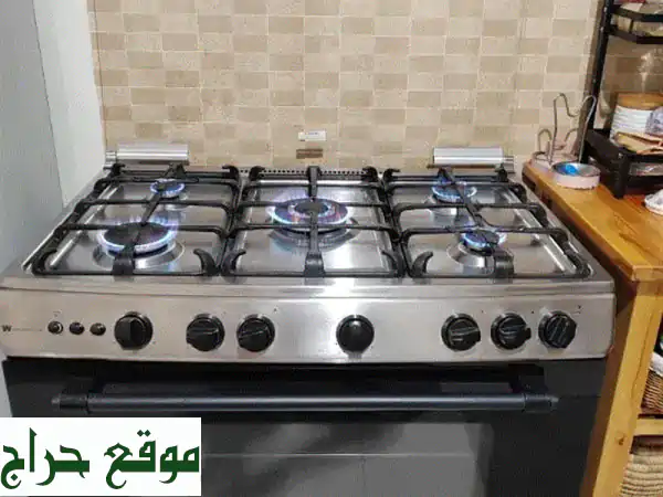 طباخ وايت وستنجهاوس أمريكي ٥ شعلات | فرن ٩٠ سم عملاق...