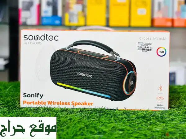 سماعة Porodo Soundtec Sonify اللاسلكية المحمولة - صوت...