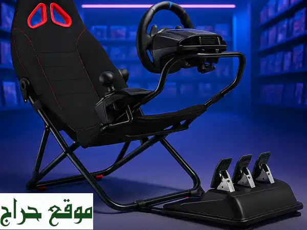 Complete flexible racing seat simulator with PXN V9 wheel + shifter