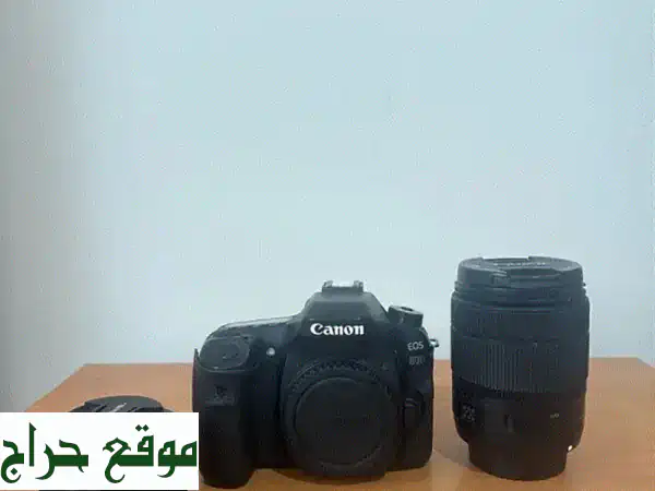 كاميرا Canon 80D كالجديدة + عدستين احترافيتين |...