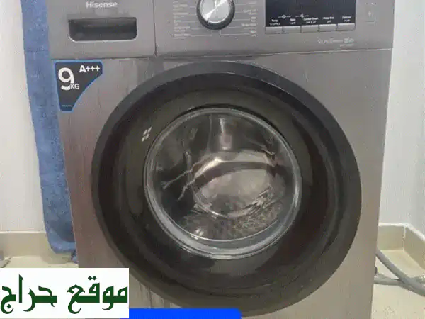 غسالة Hisense 9 KG تحميل أمامي للبيع | حالة ممتازة |...