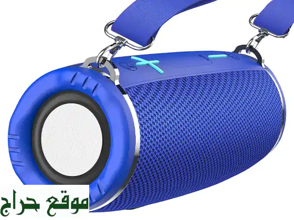 HOCO HC12: مكبر صوت لاسلكي بلوتوث قوي ومقاوم للماء IPX4 | صوت ستيريو وإضاءة LED جذابة
