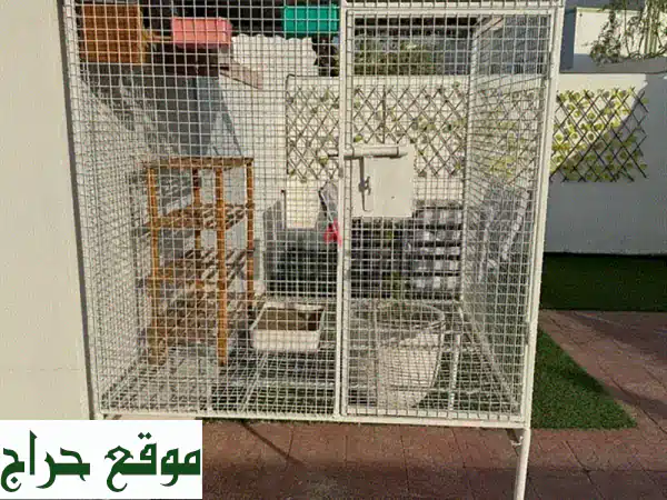 فرصة ذهبية: قفص حيوانات ضخم ومتين للبيع العاجل - مثالي للحمام والطيور الأليفة