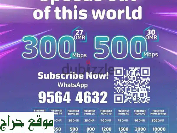 أواصر فايبر: أسرع إنترنت في عمان | باقات جديدة...