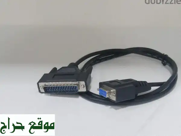 وصلة محول DB25 ذكر إلى DB9 تسلسلي RS232 مع VGA أنثى - 30...