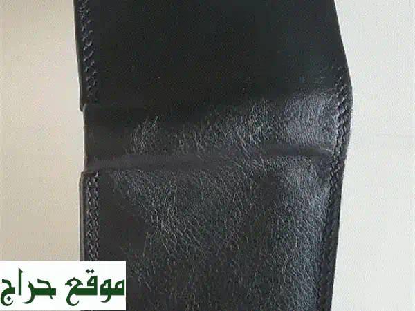 محفظة رجالية جلدية فاخرة - سوداء، جديدة كلياً! 💼