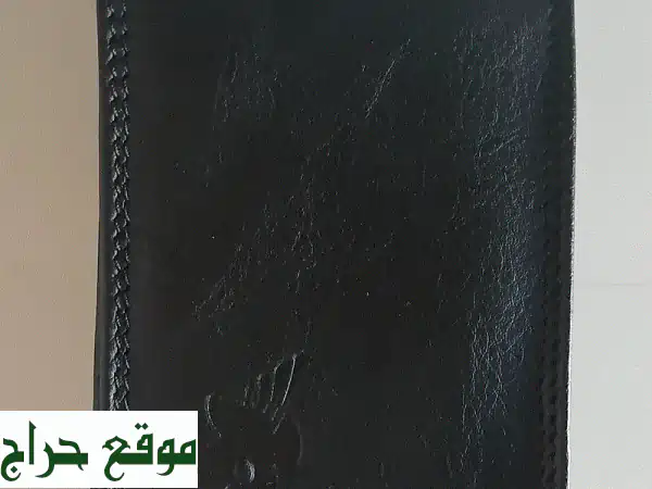 محفظة رجالية جلدية فاخرة - سوداء، جديدة كلياً! 💼