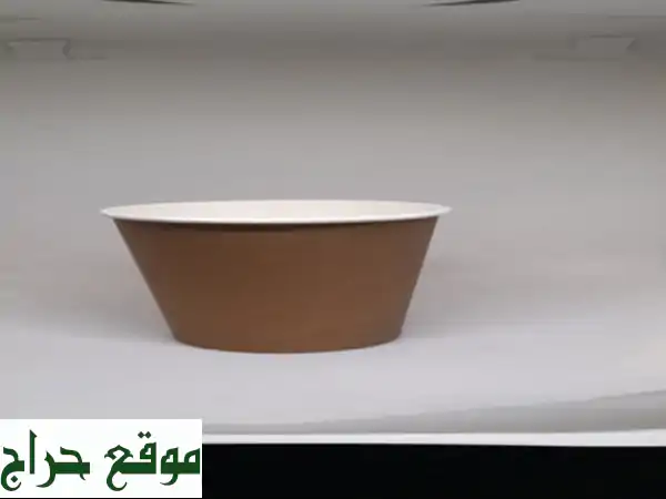 أكواب ورقية بنية فاخرة من رسامكو - العرض...