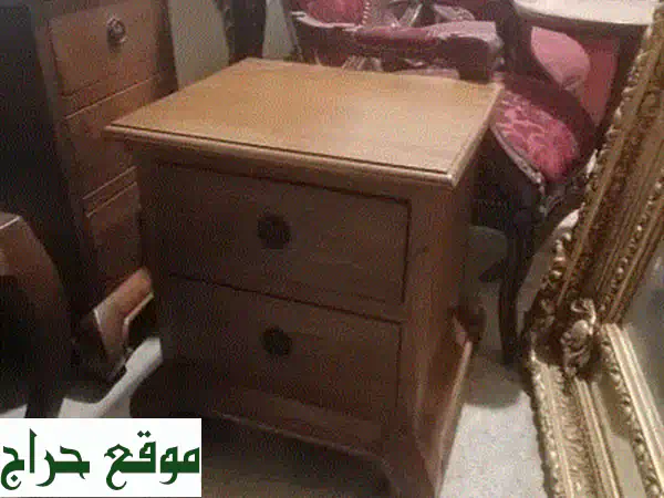 طقم حمام أنيق فاخر: تواليت + 2 كومود + كرسي خشب تاك مسيف