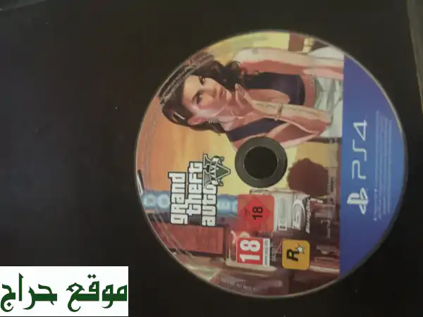 شريط لعبة GTA 5 (جراند ثفت أوتو 5) - Sony PS4 - بحالة ممتازة! (50 ريال قابل للتفاوض)