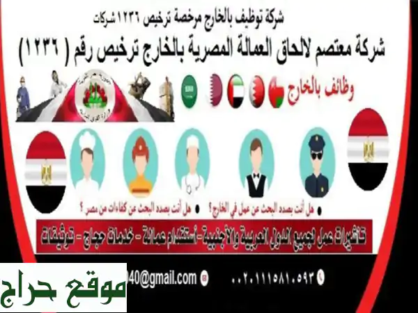 أفضل شركة توظيف في مصر | معتصم للتوظيف (ترخيص 1236) |...