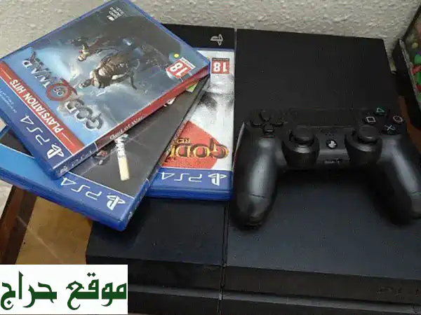 لعبة بلا حدود!  PS4 معدّل مع 3 ألعاب وأداة تحكم - جاهز للعب!