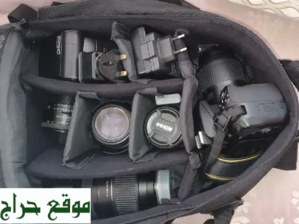 Nikon D3300 بحالة ممتازة + 4 عدسات + اكسسوارات كاملة! ✨