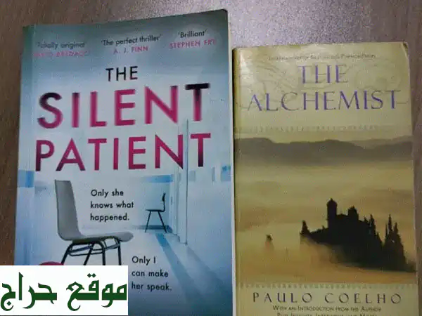 two books for sale The silent patient The alchemist