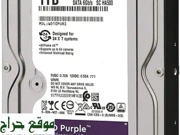 هارد ديسك HDD بسعات مختلفة (500GB - 4TB) - سرعة عالية...