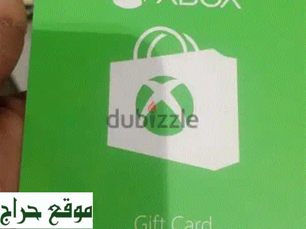 بطاقة هدايا Xbox نادرة للبيع! (OMR 11.250) - فرصة لا تُفوّت!