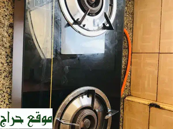 طقم طباخ غاز + اسطوانة غاز مستعملة - شهر واحد فقط! (مسقط)