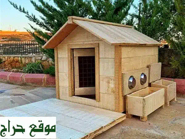 بيوت كلاب خشبية أفريقية صلبة - مصممة حسب طلبك!