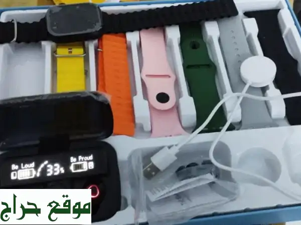 ساعة ذكية بتصميم أنيق + سماعة بلوتوث هدية! فقط 40 ريال!