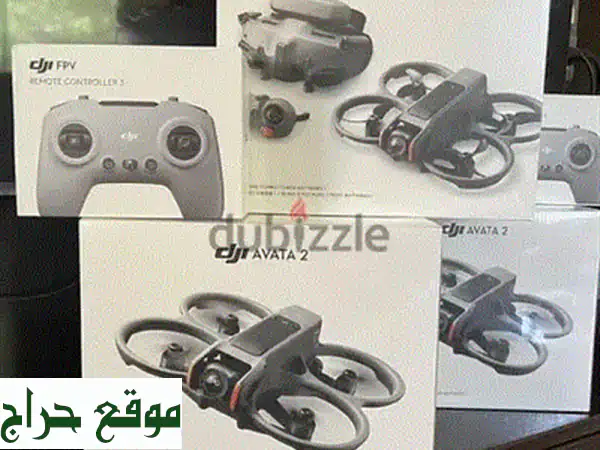 طائرة DJI AVATA 2 بدون طيار: تجربة طيران FPV مذهلة!  (مع 3 بطاريات، نظارات Goggles 3، وحدة تحكم RC Motion 3)