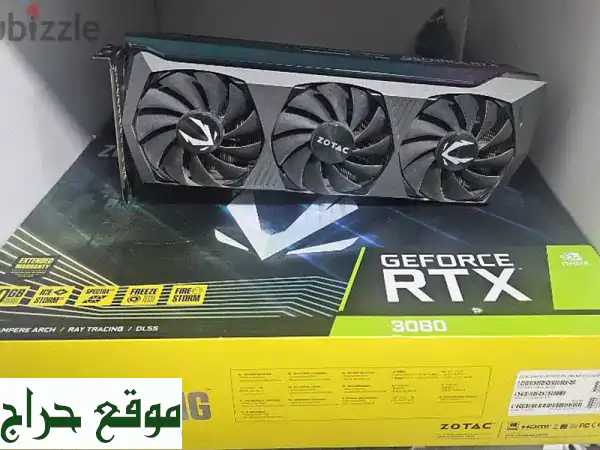 RTX 3080 بحالة ممتازة - مع علبة الضمان و ضمان يوم واحد!