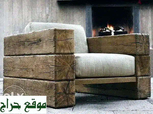 طاولة خشب فاخرة مع بنكين - تصميم حصري من وودي آرت