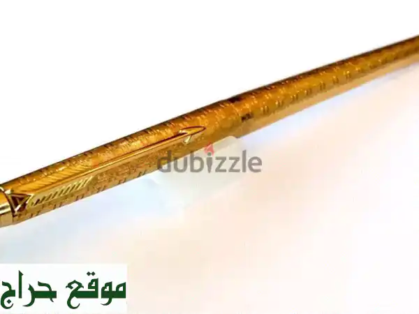 قلم باركر 180 بلاس فندوم تشيكر ذهب - أناقة فرنسية أصيلة