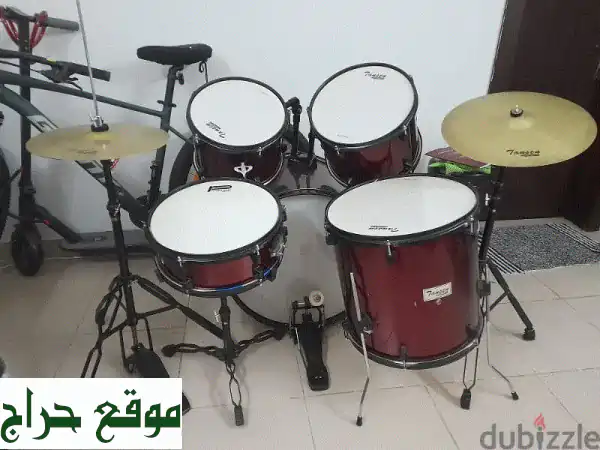 طقم طبول Tansen by Tovaste (5 قطع) - بحالة ممتازة! - فرصة رائعة!