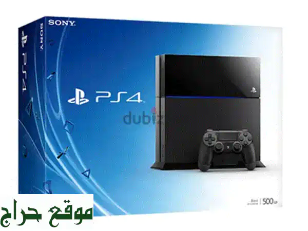 بلايستيشن 4 (PS4 Fat) جديد كلياً مع تحكمان - سعة 500...