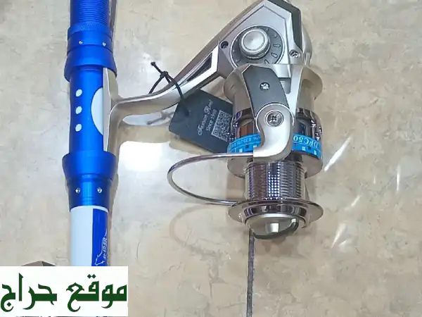 صيد مثالي بانتظارك! سنارة صيد كاملة (قصبة + ماكينة) بسعر لا يُقاوم!