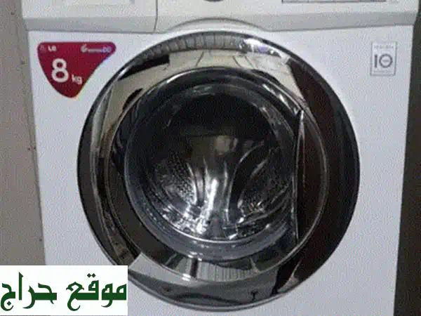 غسالة LG 8kg 2 في 1 (غسيل وتجفيف) بحالة ممتازة - فرصة لا تُفوّت!