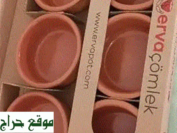 ٦ كاسات فخار أنيقة للحلويات والمزيد!  ✨  أضف لمسة...