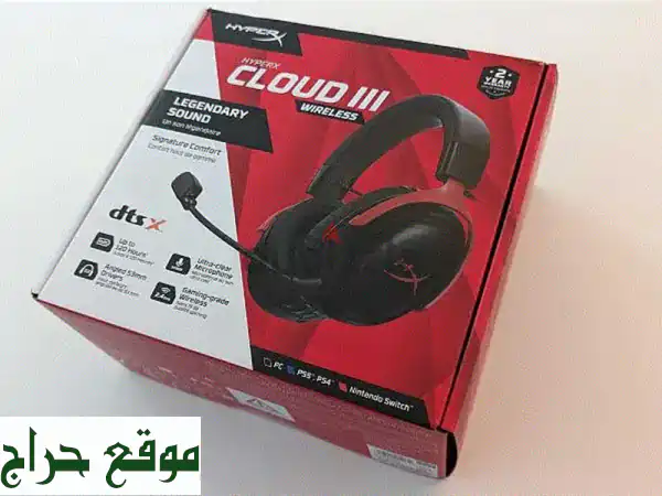 سماعة HyperX Cloud III Wireless Pro Gaming: تجربة صوتية استثنائية...