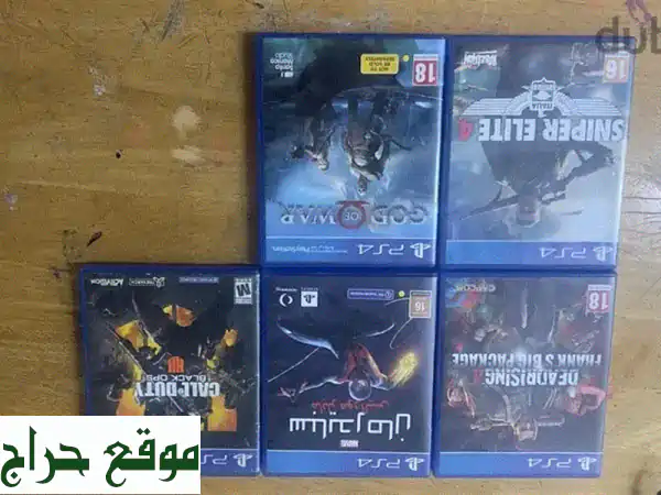 ألعاب PS4 مستعملة بحالة ممتازة -  لعبتين فقط لمدة شهرين!