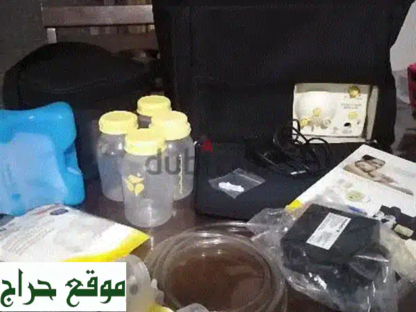 مضخة حليب ميدلا مزدوجة مع حقيبة سفر - هدية...